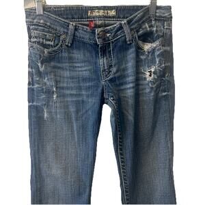 Buckle BKE Stella Blue Distressed Jeans - Size 28